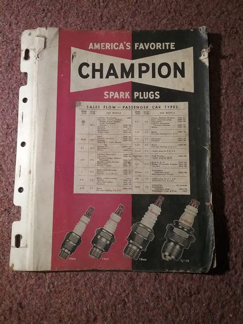 champion spark plug metal box|champion spark plug identification chart.